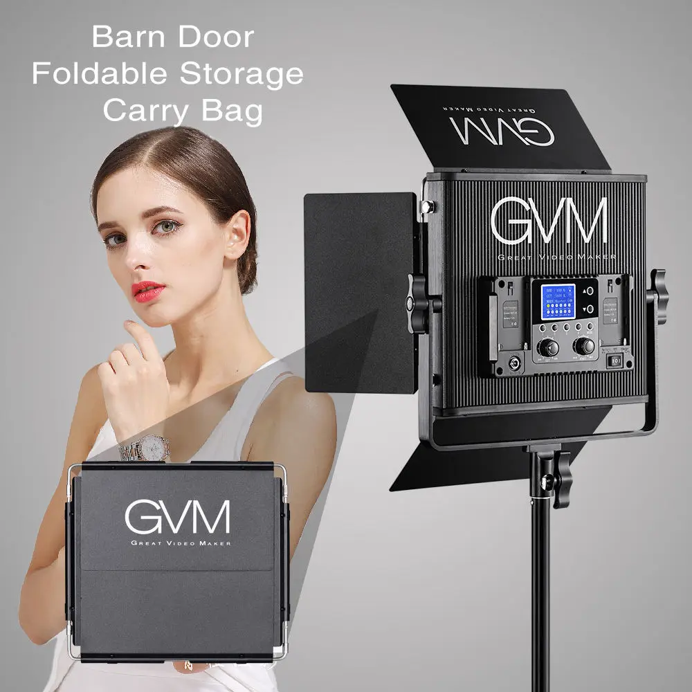 Pаспродажа Светодиодсветильник панель GVM 520S для фотосъемки и видеостудии, двухцветная лампа с рассеивающим светом и беспроводным управлением, заполня...