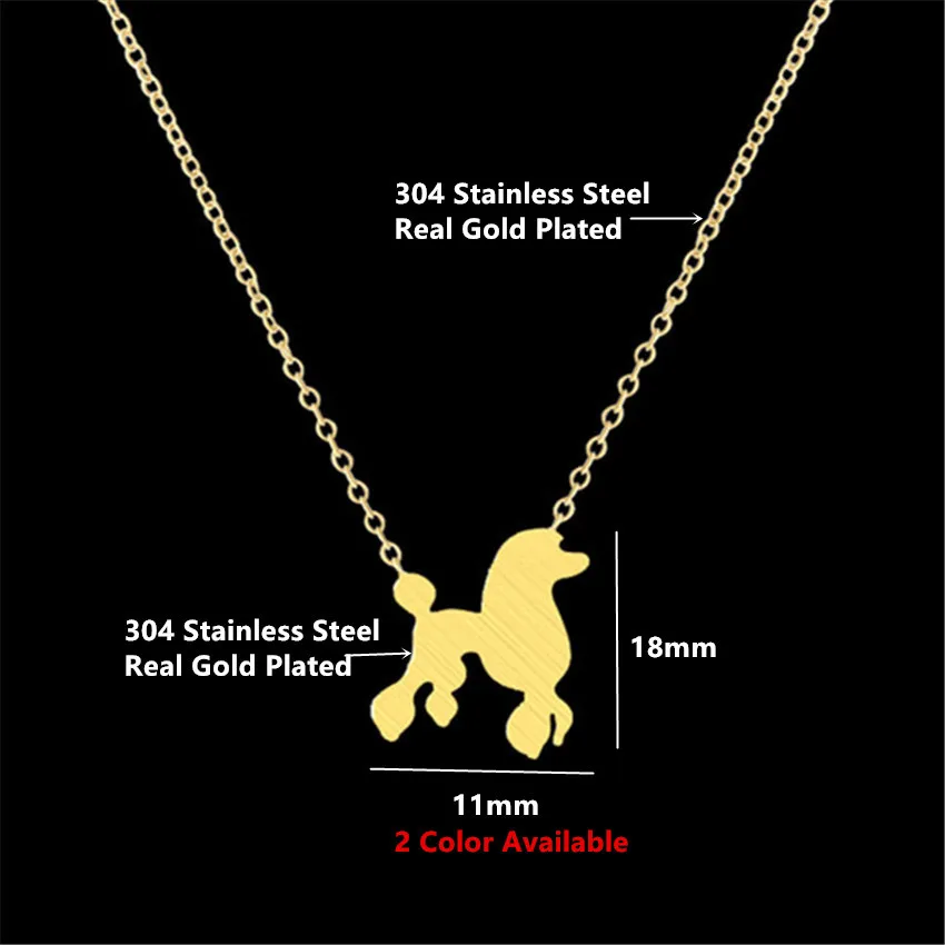 Модное ожерелье в виде пуделя под заказ собаки кулон для питомца ювелирные