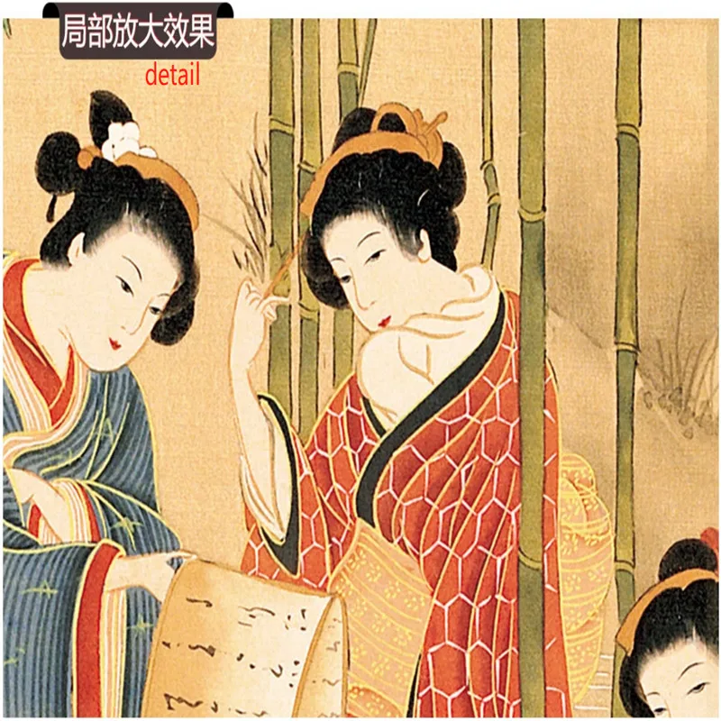 Японский женский ярко-желтый фон 3D фото настенная бумага s для японской кухни