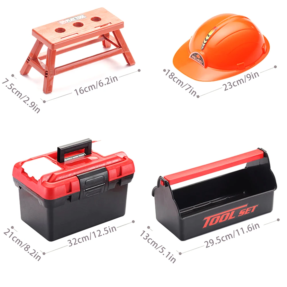 

Kids Toolbox Kit Educational Toys Simulation Repair Tools Plastic Gam Toys For Boy DIY Tool Play House Engineering Game