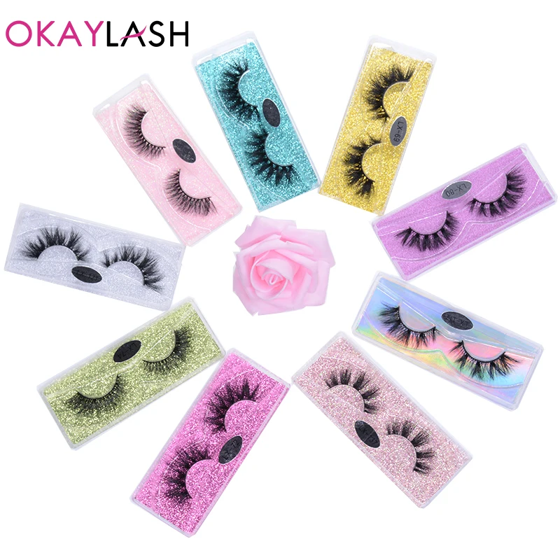 OKAYLASH 3D 5D 100% настоящие норковые ресницы оптом толстые пушистые эффектные для