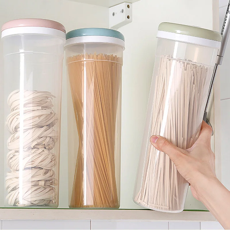 Household transparent food storage tanks grain storage box fresh storage sealed cans kitchen noodles box WF619914