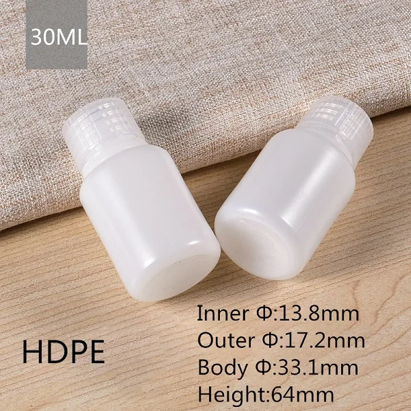 30ml Пустой из ПВП бутылка узкий рот твердый пластиковый контейнер для жидкости, лосьона, косметической упаковки бутылки пищевой - Цвет: 30ml