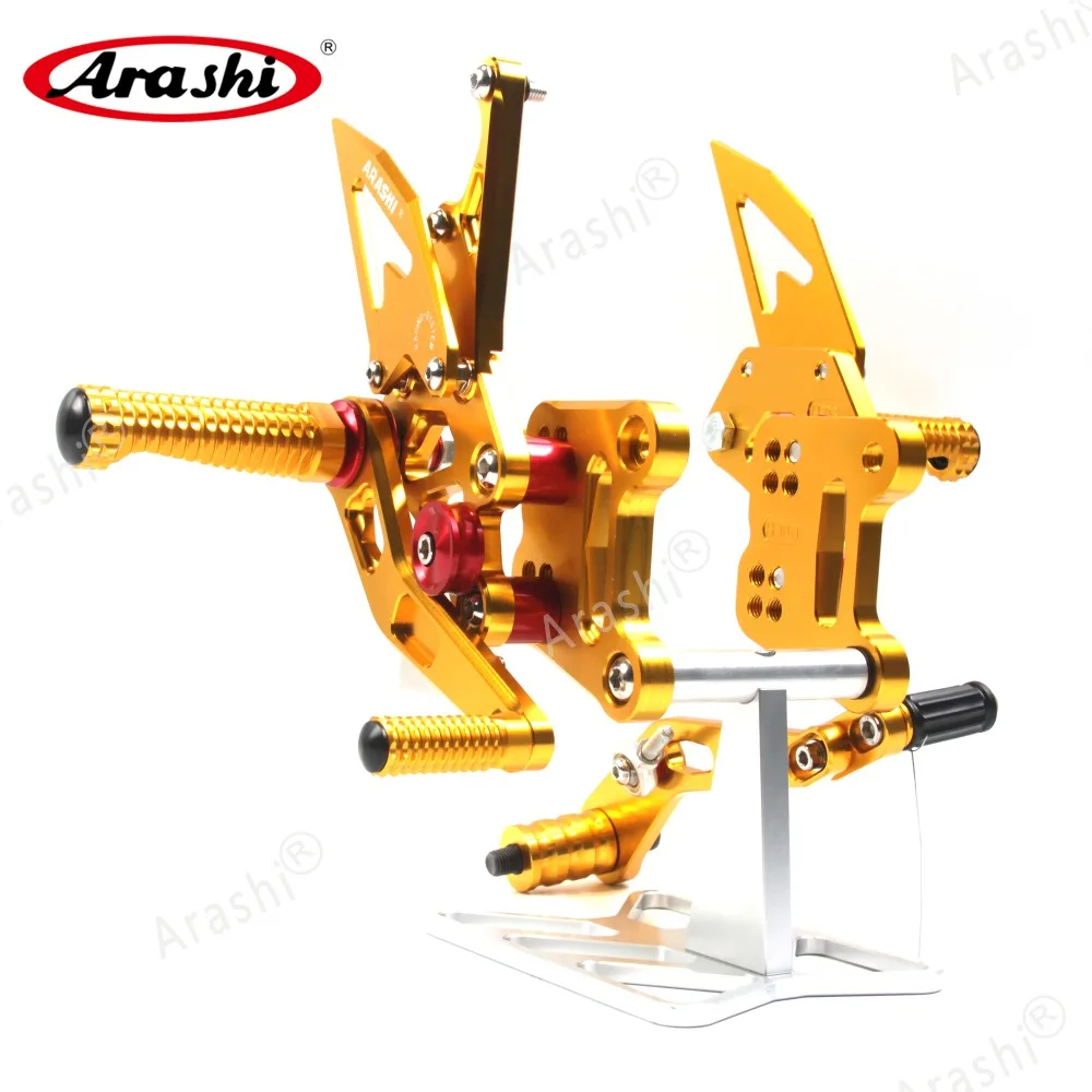 Arashi GSX-R1000 CNC Регулируемые подножки для ног Rider Rearset подставка для ног для SUZUKI GSXR1000 GSXR 1000 GSX1000R