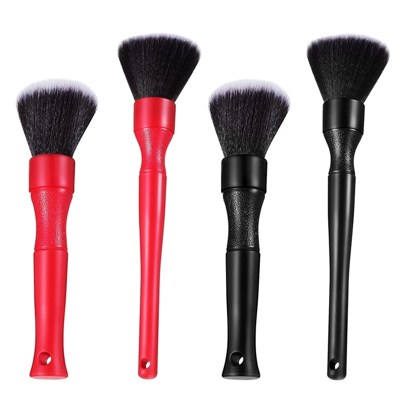 

4PCS Car Detailing Brush,Long Handle Rim Brush,Soft Detail Brush,Auto Wheel Cleaning Brush for Car Engine Air Vent