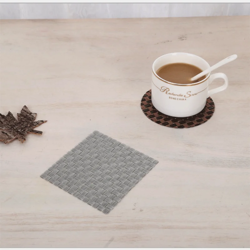 Сплошной цвет стол изоляционный коврик подставка ПВХ Нескользящая