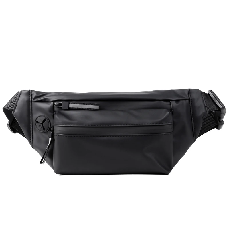 Casual Fashion Men's New Chest Bag PU Material British Style Multifunctional Design High Quality And Large Capacity