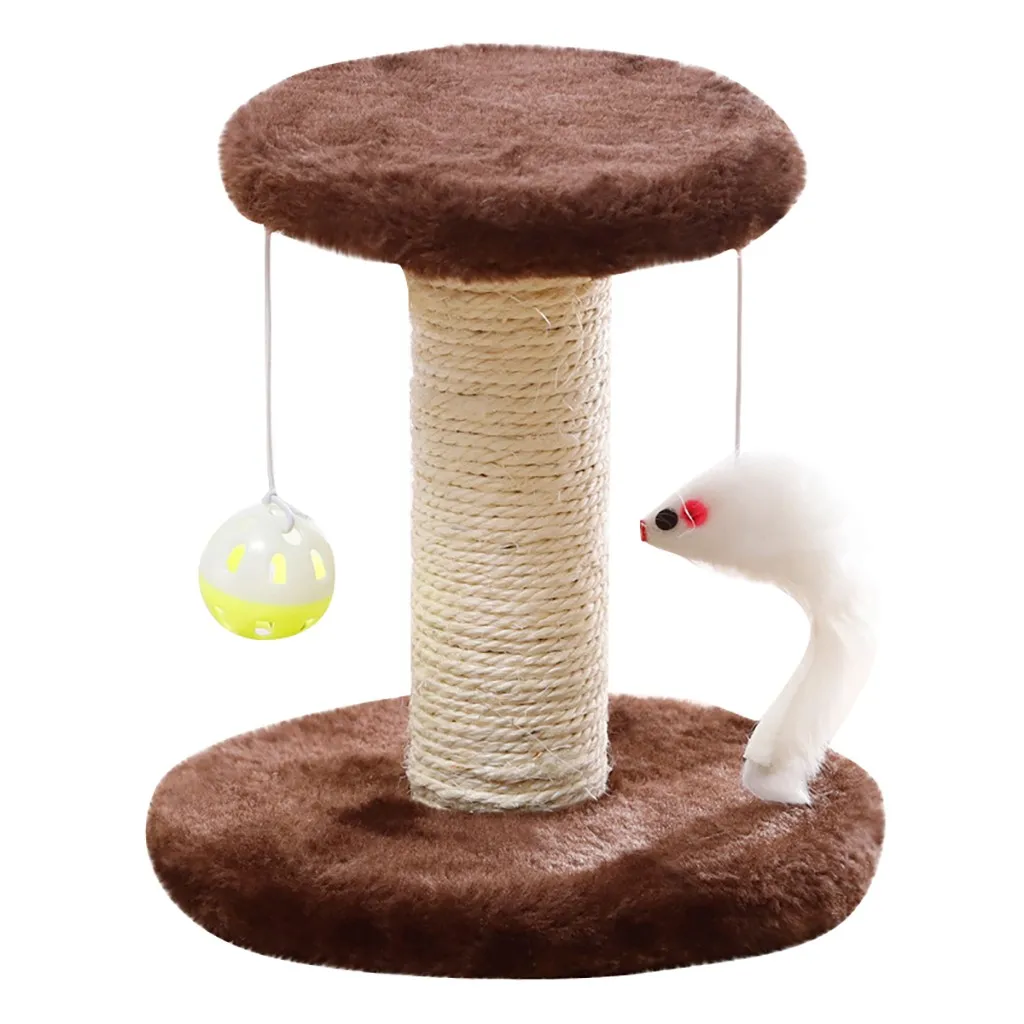 Кошка Когтеточка дерево плюшевый Кот лазание рамка игрушка двойной падение мяч