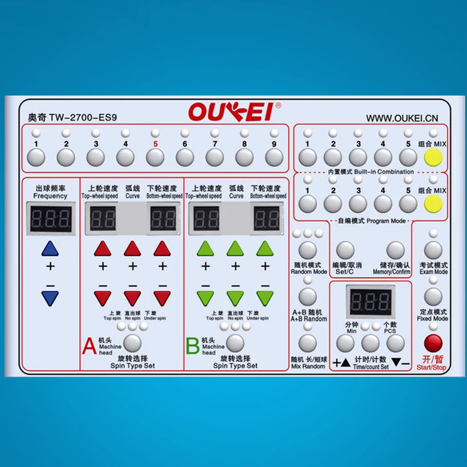 TW2700-ES9 профессиональная умная двухголовая машина для настольного тенниса робот