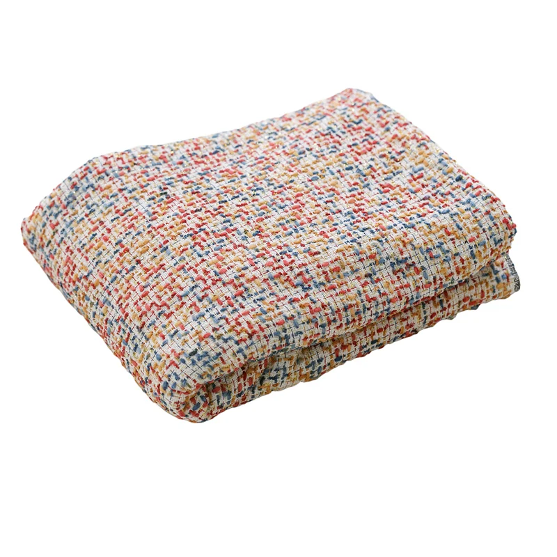 

50x145cm France Tweed Colorful Yarn Dyed Braided Tweed Fabric For Woman Autumn Jacket Dress Suits Coat DIY Sewing Material