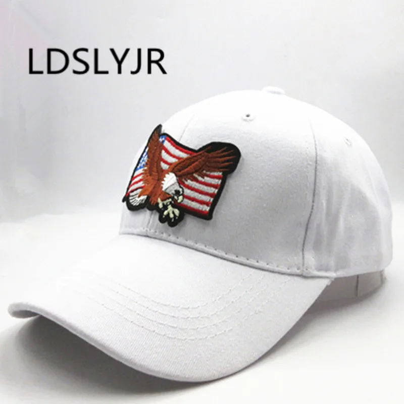 2021 хлопковая бейсболка с вышивкой орла регулируемые Снэпбэк кепки в стиле
