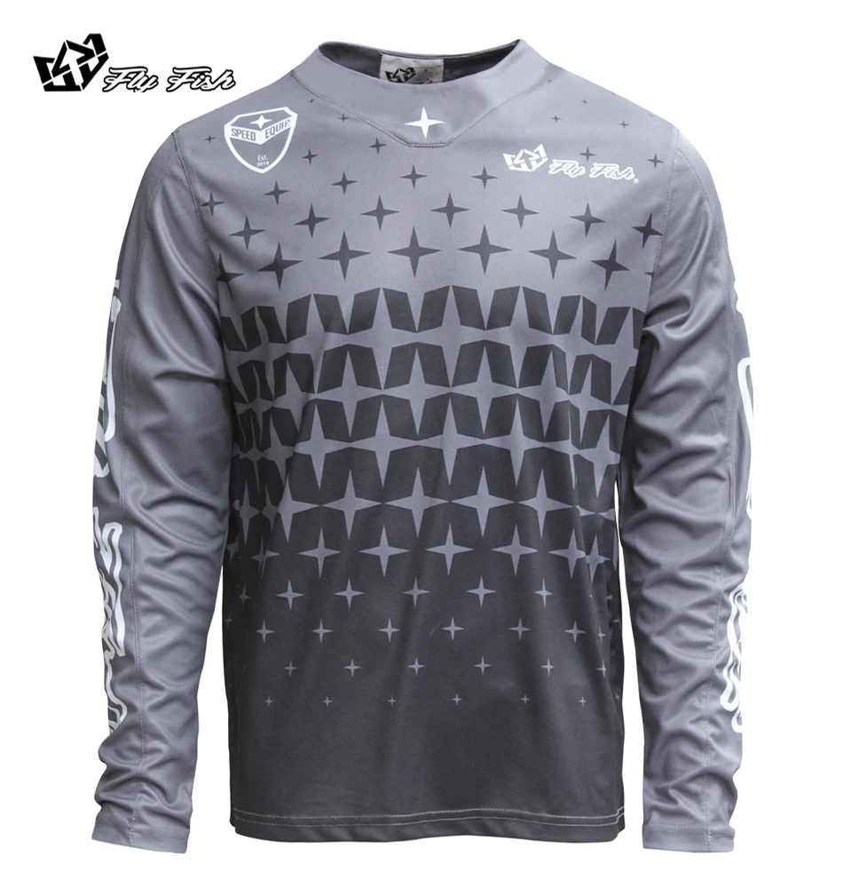 Мужская рубашка для горного велосипеда FLY FISH Racing с длинным рукавом одежда