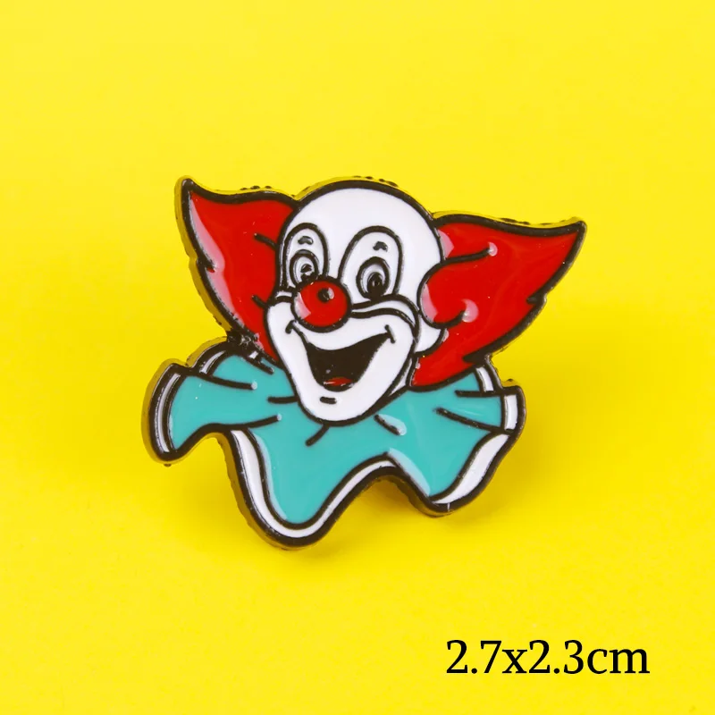 Забавная эмалированная булавка Джокера DIY металлические значки булавки и броши
