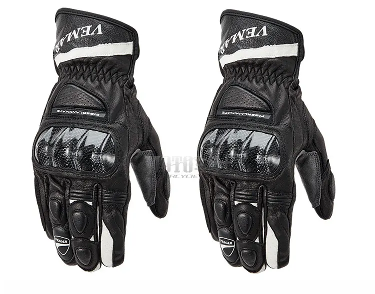 Мотоциклетные Перчатки всесезонные Кожаные для езды мотоциклетный мотоциклист