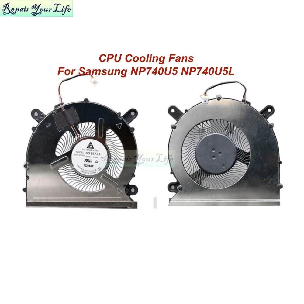 Laptop CPU Cooling Fans For Samsung NP740U5 NP740U5L NP740U5M Notebook PC FAN COOLER BA31-00165A NS85A04-16A13 5V 0.50A Genuine
