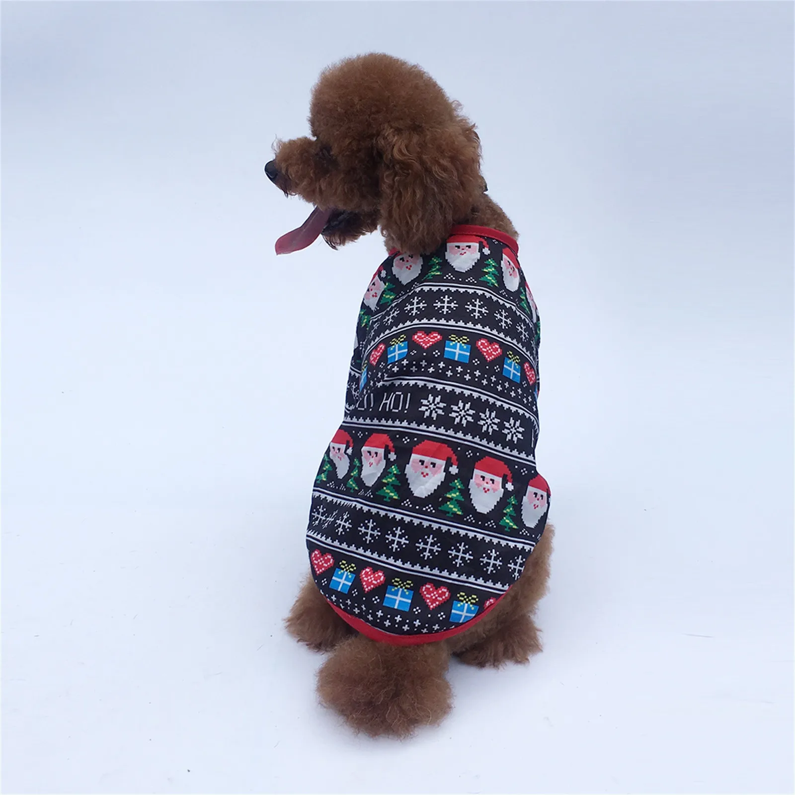 2020 НОВАЯ РОЖДЕСТВЕНСКАЯ Одежда для животных собака пижамы комбинезон
