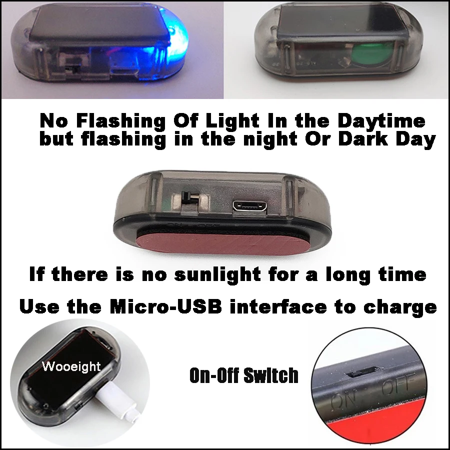 Светодиодный светильник с защитой от кражи питанием солнечной энергии и