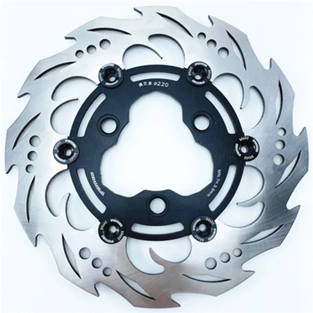 

Универсальный электрический мотоцикл плавающий диск 220 мм тормозной диск для Yamaha Aerox Nitro BWS Zuma RSZ JOG Force M3 N1s