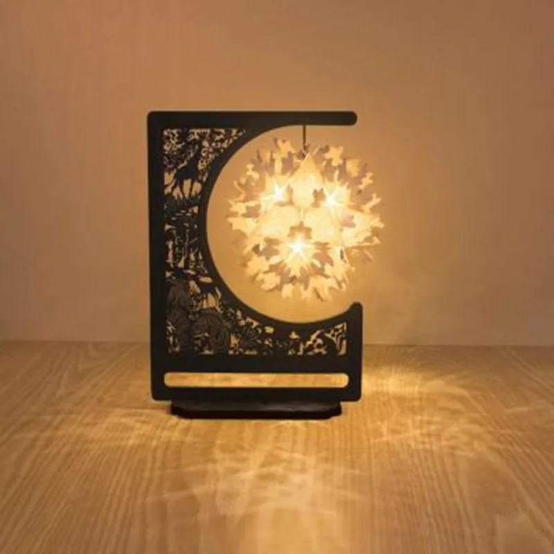 

Ornament Night lamp decorate desk light Hand carving special paper creative sleepping bulb for baby bedroom luminar