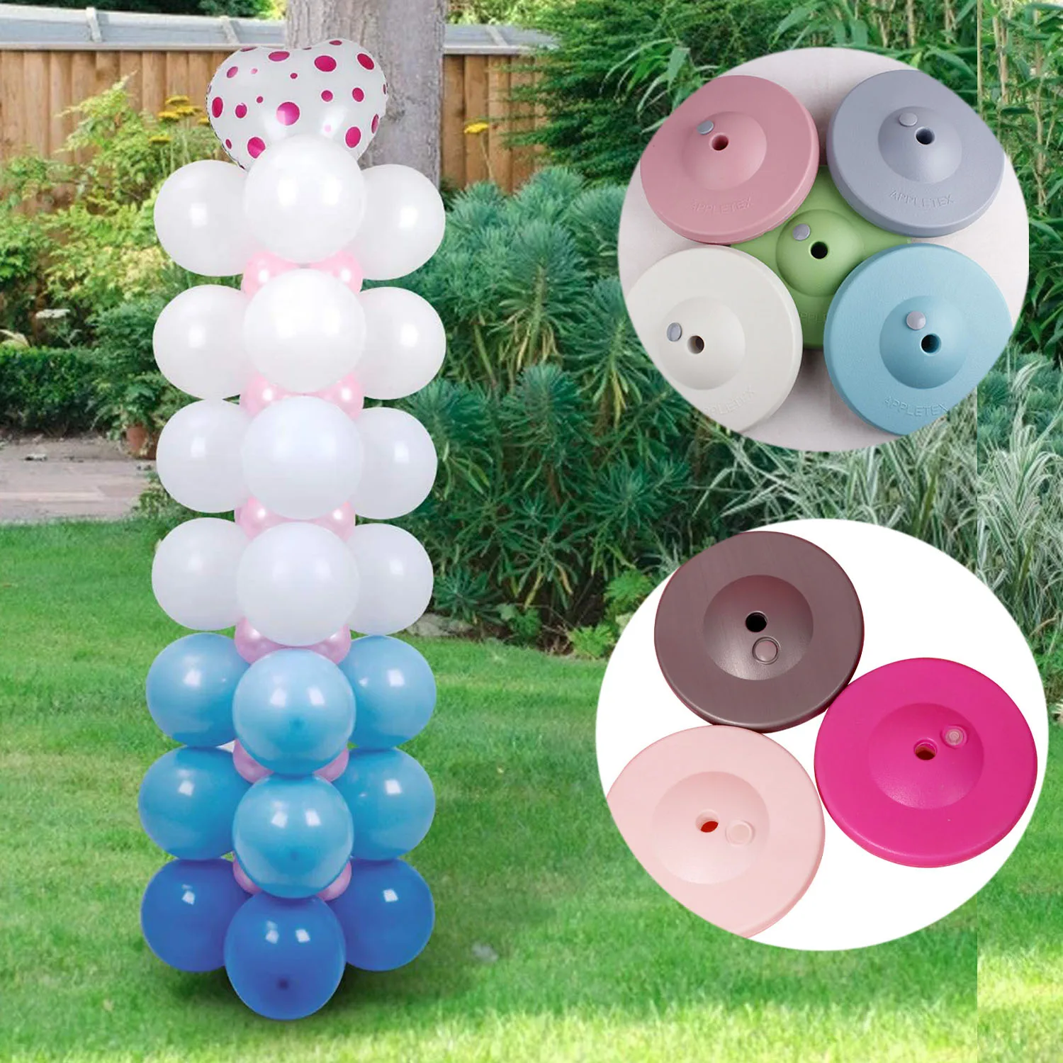 

Transparent Pole Water Injection Base Pipe Round Plastic Balloon Arch Column Stand Base Kits Wedding Birthday Party Decor