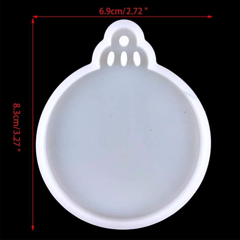 

H7EB Shiny Glossy Molds Christmas Tree Keychain Silicone Mold DIY Keychain Pendant Jewelry Epoxy Resin Crafting Molds