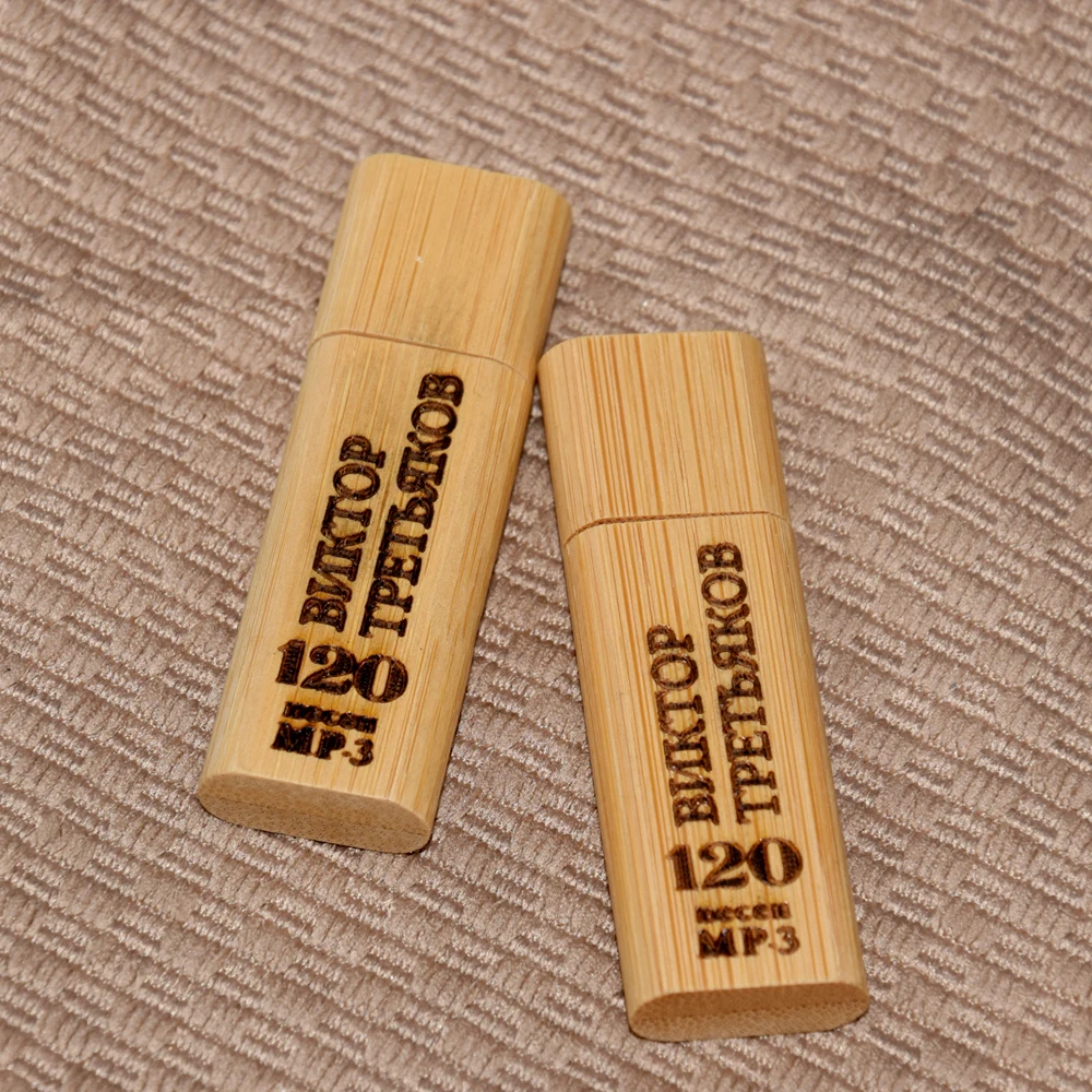 Wooden Bamboo USB Flash Drive Wood Chips Pendrive 4GB 8GB 16GB 32GB 64GB Memory Stick U Disk Personal Gift 10PCS Free Logo | Компьютеры и