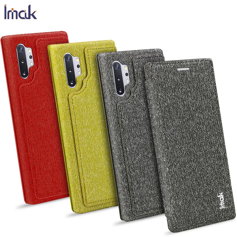 Двухсторонние кожаные чехлы для Samsung Galaxy Note10 Note 10 Plus Pro чехол Imak Ruishi флип с