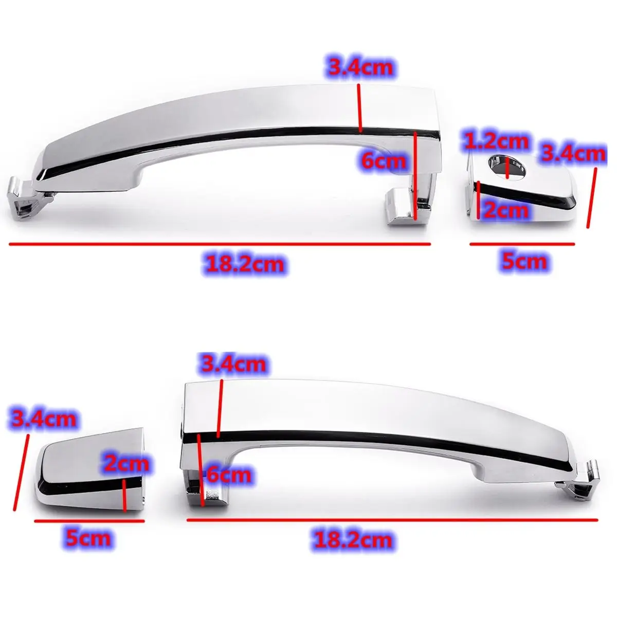 1/2/4 шт. передние левые и задние хромированные Чехлы для Chevrolet Captiva Sport Aveo Saturn 96468266