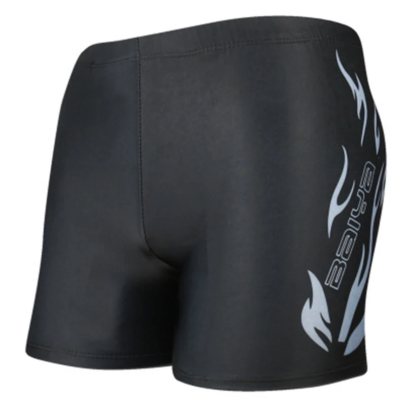 Мужские Пламенные плавки шорты для купания купальный костюм черный синий цвет