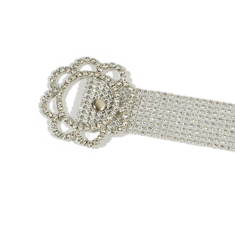 Luxury Full Rhinestone Inlaid Belt PVC Plastic Wedding Gold Chain 2019 New Fashion Bridesmaid Jewelry Belt