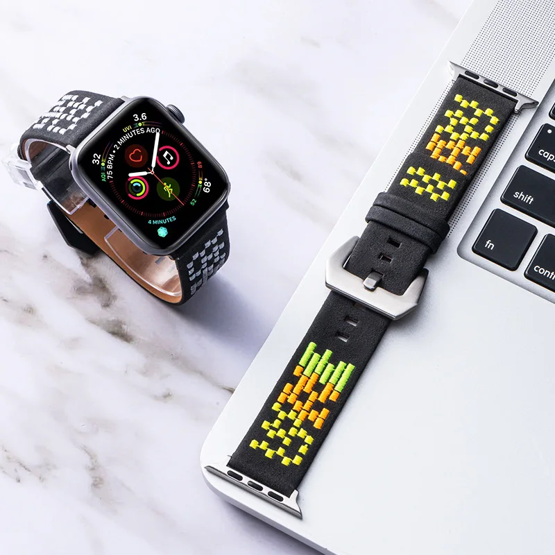 Ремешок из коровьей кожи для iwatch 4 5 band 42 44 мм модный браслет наручных часов Apple watch