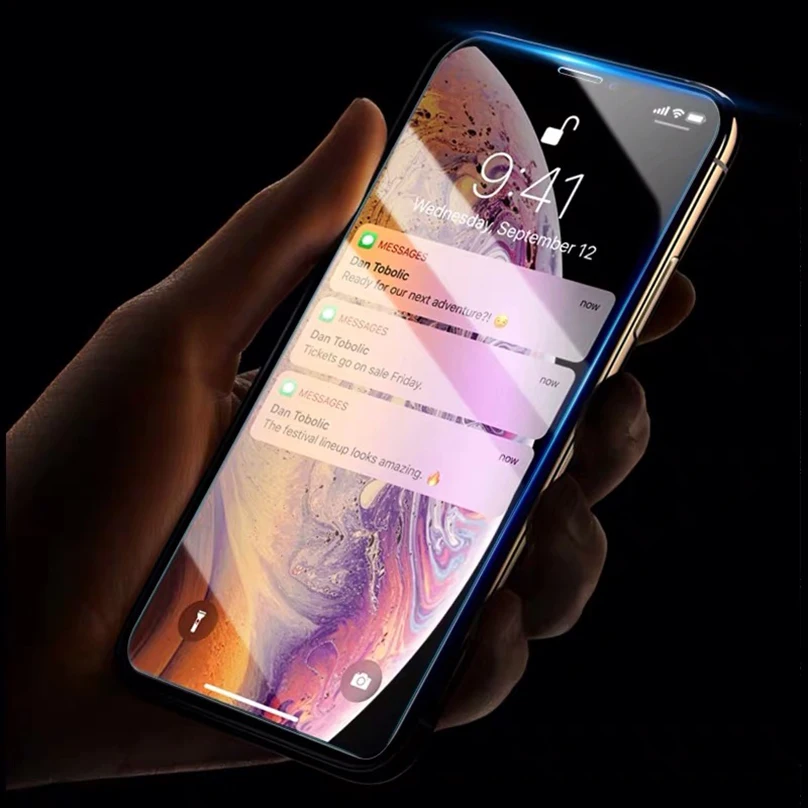 

3Pcs Full Cover Tempered Glass on the For iPhone 7 8 6 6s Plus 5S SE Screen Protector Glass For iPhone X XS 11 Por Max XR Glass