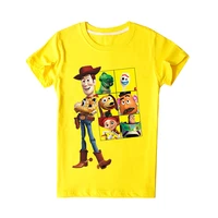 summer kids t shirt woody anime figures cartoon printing clothing disney toy story clothes topsgirl boys infant toddler tees