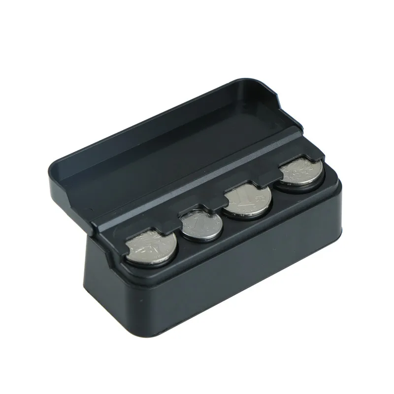 Черный пластиковый автомобильный чехол для евро монет контейнер денег