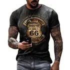 Новая повседневная футболка с 3D принтом, универсальная мужская футболка с круглым вырезом и короткими рукавами в уличном стиле хип-хоп, простая и просторная вентиляция