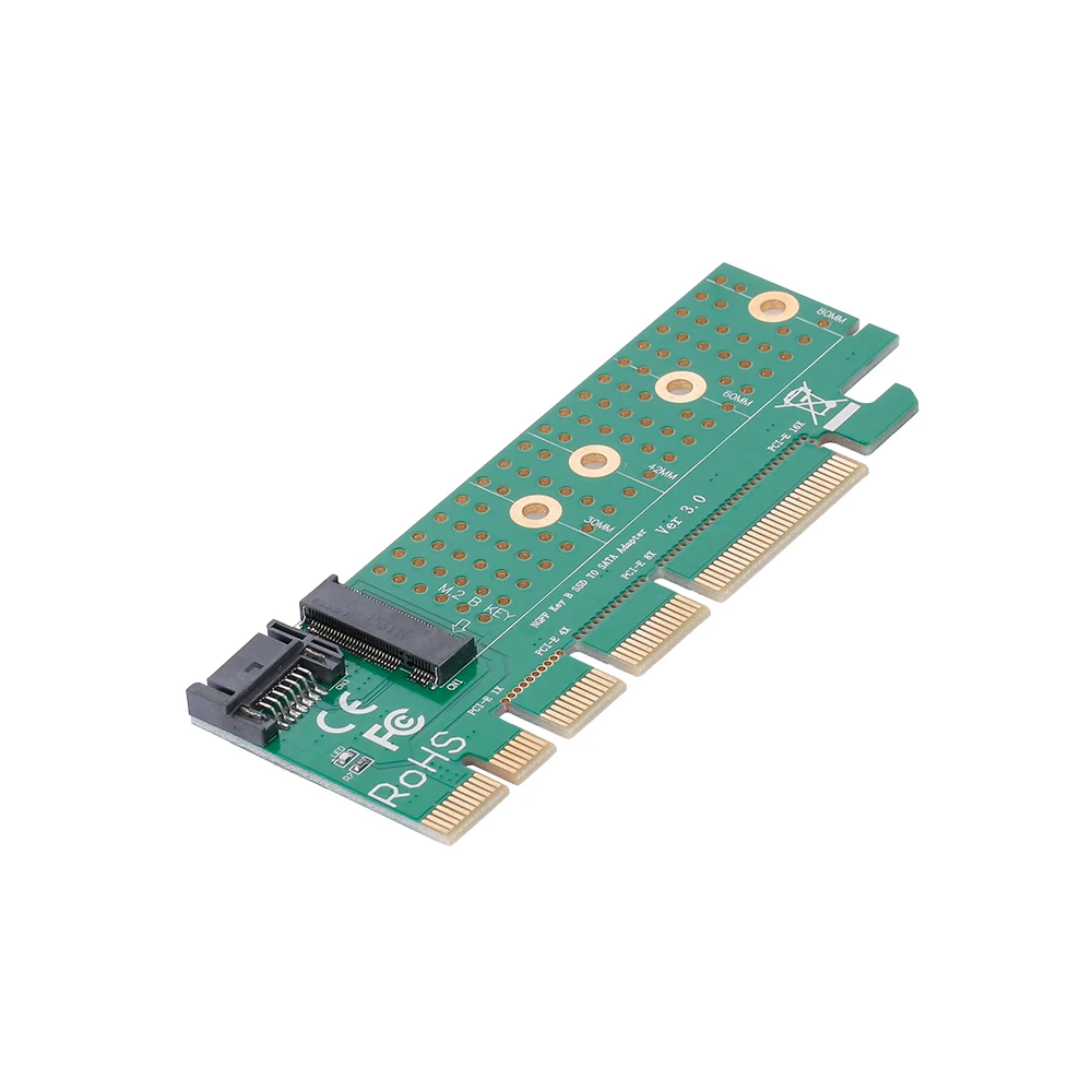 M.2 to SATA PCI-E B SSD Adapter Converter Card Slot Cable Kit | Компьютеры и офис