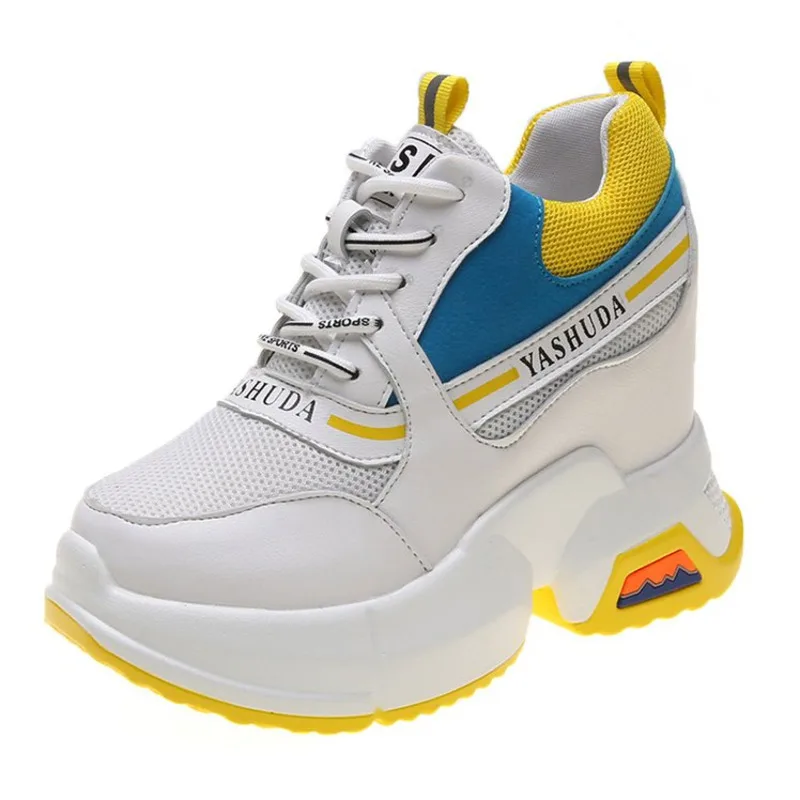 Новинка 2019 года женская повседневная обувь на платформе модная высоком каблуке