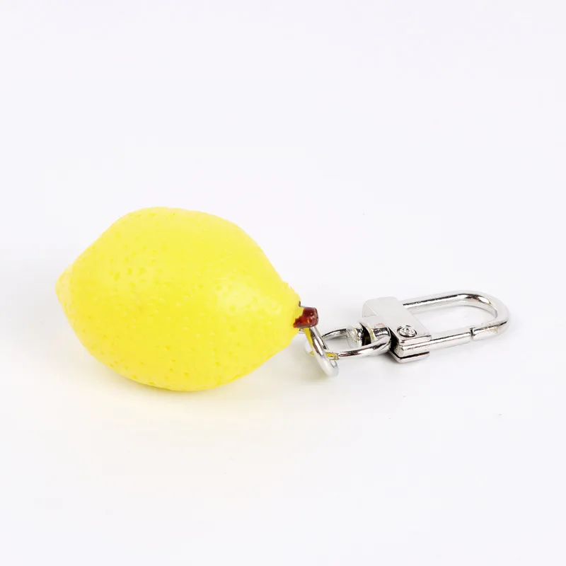 lemon Dayoff креативный Popcorn банан и лимон брелок для женщин Автомобильная подвеска для ключей имитация куколные столовые принадлежности K88 - Цвет: lemon