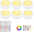 Сменный светодиодный светильник для шкафа, беспроводной светильник на батарейках с дистанционным управлением, 13 цветов, для украшения спальни, лестницы