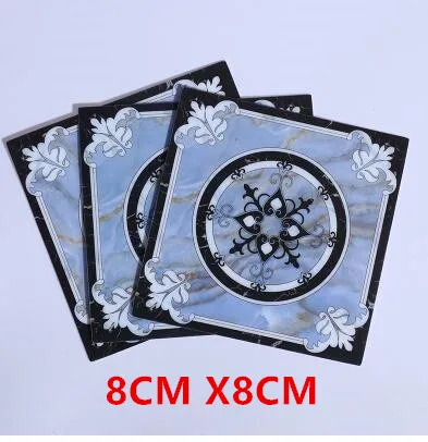 8CM X8CM 20 шт., европейская самоклеящаяся напольная мозаичная плитка, стикер s, водонепроницаемая Керамическая Настенная Наклейка, обои для домашнего декора, строительный инструмент - Цвет: 8CM X8CM