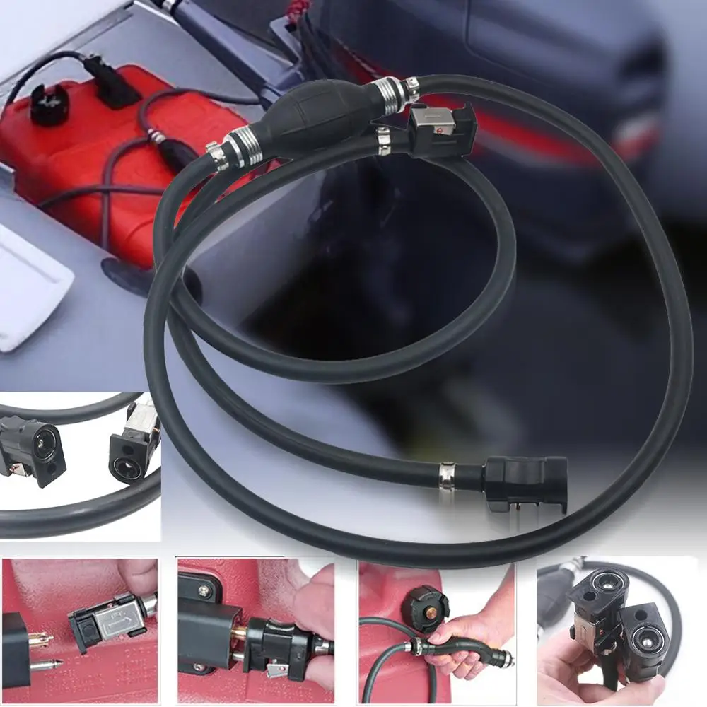 

Универсальная топливная линия для лодки, 2,1 м, 5/16 дюйма, 8 мм, газовый шланг, топливная линия в сборе, Праймер, подходит для подвесного морског...