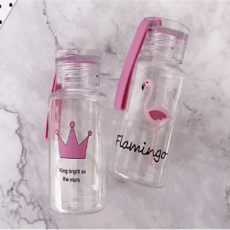 Розовый пластиковый портативный спортивный шейкер 300 мл кухонные аксессуары