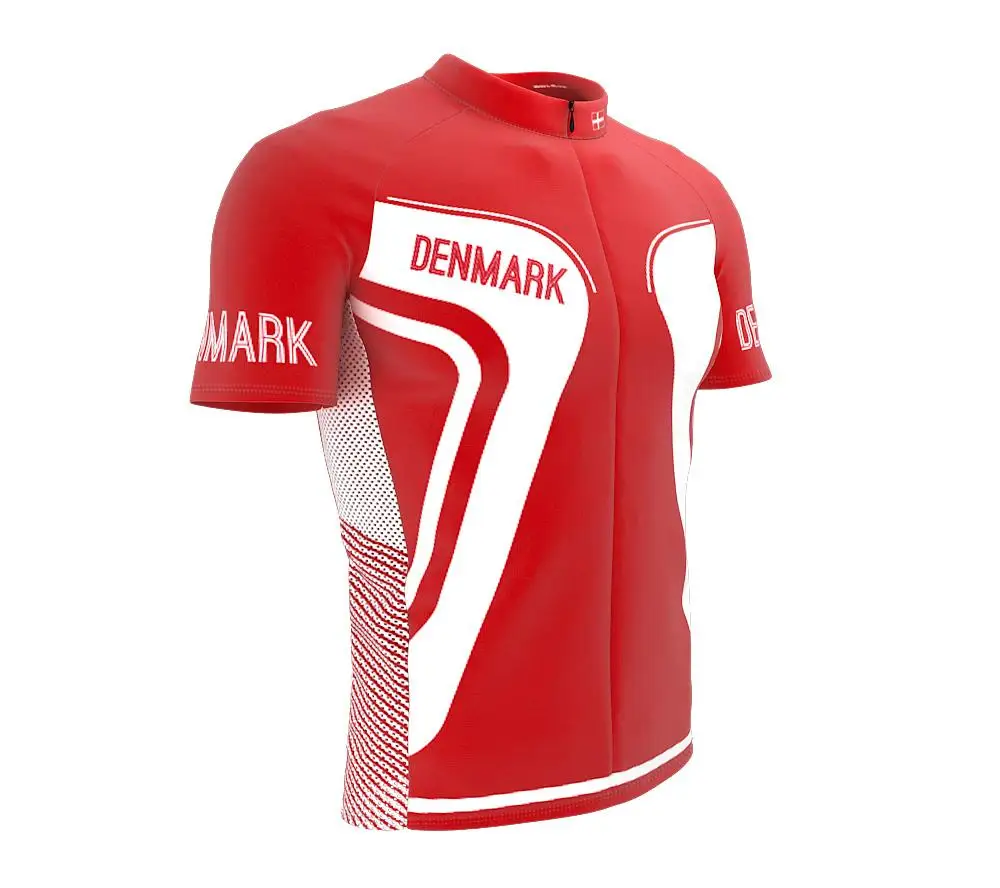 Новинка 2021 Дания Мужская велосипедная майка на молнии с короткими рукавами |
