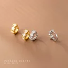 S925 стерлингового серебра ювелирные украшения CZ круглыми кристаллами, круглые серьги-кольца и серьги в наборе из стерлингового серебра ювелирные изделия