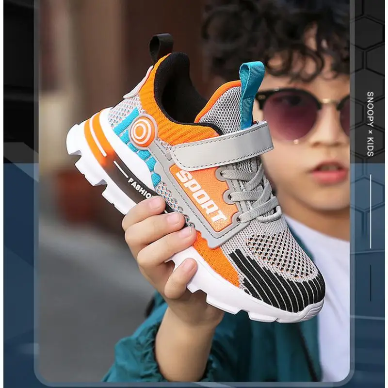 

Big Kids Chunky Sneakers for Boys Childrens Sport Trainers Shoes Knitted Mesh Casual Sneakers for Girls Running Tennis Shoes