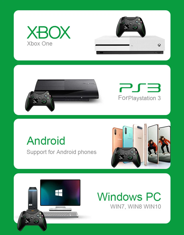 Беспроводной игровой контроллер 2 4G джойстик для Microsoft Xbox One PS3/Android геймпад