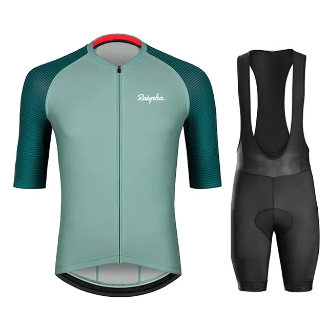 

2020 Ralvpha Men Cycling Jersey Sets Triathlon Clothing Bib Shorts Quick Dry Bicycle Uniform Bike Clothes Suits Ropa Ciclismo