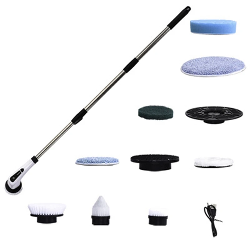 

Electric Spin Scrubber, Cordless Cleaning Brush Floor Scrubber Bathroom Scrubber for Cleaning Tub,Tile,Sink,Wall EU Plug