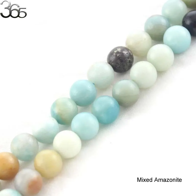 Бесплатная доставка натуральный камень смешанный Аква Амазонит круглые бусины 16