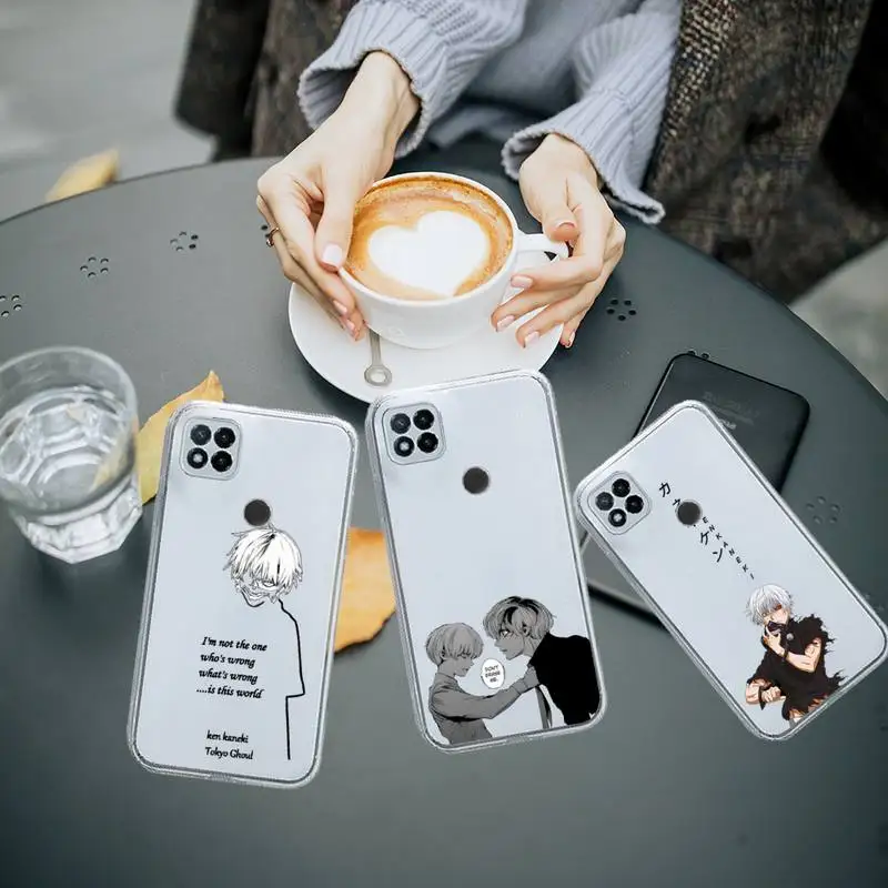 

Anime JUUZOU SUZUYA Tokyo Ghouls Phone Case Transparent for Xiaomi redmi note 8 9 10 11 t lite pro ultra mix 4 K40